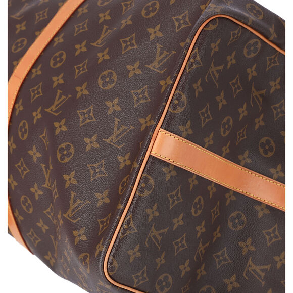 Louis Vuitton Keepall Bandouliere 60 Monogram Boston Bag M41412 Brown - Picture 7 of 9